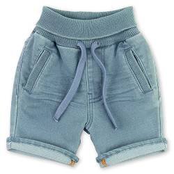 sigikid Baby Jeans Shorts mit Schlupfbund zum Umschlagen und Bindebändchen, softe Sweat Denim-Qualität und bequeme Passform, für Mädchen, Größe 62 - 98 von Sigikid