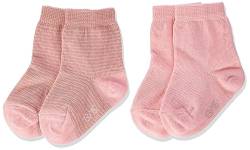 sigikid Unisex Baby Set 2er Classic Jungen und Mädchen Klassische Socken, rosa, 13/15 von Sigikid