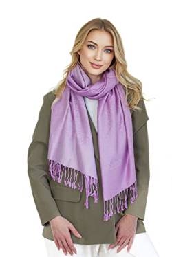 Signare Pashmina Schals und Wickeltuch für Damen, Flieder, 38 von Signare