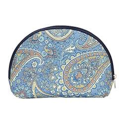 Signare Tapisserie Kosmetiktasche klein, schminktasche Damen und kulturtasche Damen mit Farbmuster Designs (Paisley) von Signare