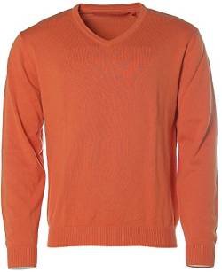 Signum Herren Pullover Strick V-Ausschnitt Harvest Pumpkin 3XL von Signum