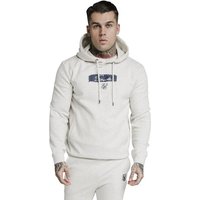 Siksilk Hoodie SikSilk Herren Hoodie OVERHEAD HOODIE SS-17209 Light Grey Beige Grau von SikSilk