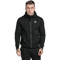 Siksilk Sweater SikSilk Zipper Herren CORE ZIP FUNNEL NECK HOODIE SS-18907 Black von SikSilk