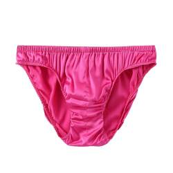 SilRiver Men's Silk Satin Briefs Bikini Underwear Bulge Enhancing Panties von SilRiver