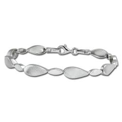 SilberDream Armband Leaves 925 Silber glanz matt 19cm SDA4804M Silber Armband von SilberDream