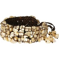 SilberDream Armband SilberDream Armband beige braun Schmuck für (Armband), Damen Armband (Geflecht) ca. 18cm, Farbe: beige, braun von SilberDream