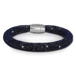 SilberDream Armband blau Arm-Schmuck für Damen Mini Kristalle 18cm SDA050B9 Edelstahl Armband von SilberDream