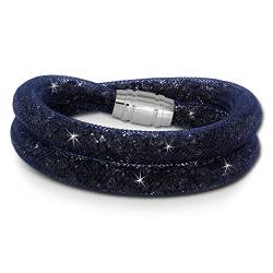 SilberDream Armband blau Arm-Schmuck für Damen Mini Kristalle 20cm SDA051B0 Edelstahl Armband von SilberDream