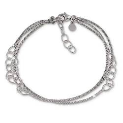 SilberDream Armschmuck 18-21cm Silber Armband Ringe Damen Silber SDA1178J Silber Armband von SilberDream