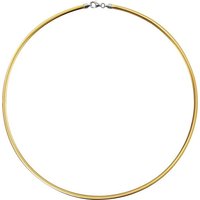 SilberDream Collier SilberDream Muster Collier silber gold, Colliers (Muster) ca. 45cm, 925 Sterling Silber, vergoldet (Gelbgold 3 von SilberDream