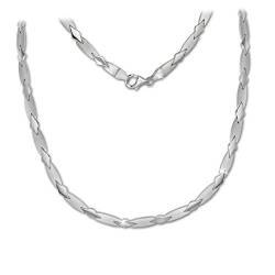 SilberDream Collier matt Muster silber 925 Silber Damen-Kette 45cm D2SDK437J ein schönes Geschenk zu Weihnachten, Geburtstag, Valentinstag für die Frau von SilberDream