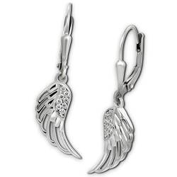 SilberDream Damen Ohrringe aus 925 Sterling Silber mit Zirkonia SDO4424W Silber Ohrhänger von SilberDream