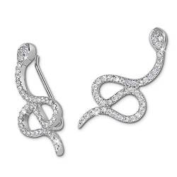 SilberDream Ear Cuff Schlange Ohrring Ohrklemme 925 Sterling Silber Damen-Schmuck GSO452W von SilberDream