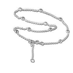 SilberDream Fußschmuck silber Fußkette nickelfrei Kugel Echt Silber D2SDF007 ein schönes Geschenk zu Weihnachten, Geburtstag, Valentinstag für die Frau von SilberDream