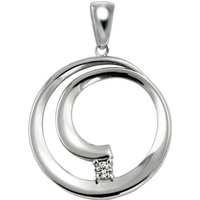 SilberDream Kettenanhänger SilberDream Damen Spirale Ketten-Anhänger, Spiraleanhänger 925 Sterling Silber, silber, weiß von SilberDream