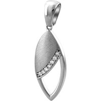 SilberDream Kettenanhänger SilberDream Tropfen Kettenanhänger, Tropfenanhänger 925 Sterling Silber, silber, weiß von SilberDream