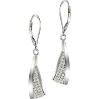 SilberDream Paar Ohrhänger SilberDream Ohrringe Zirkonia 925 Silber (Ohrhänger), Damen Ohrhänger längliches Dreieck aus 925 Sterling Silber, Farbe: sil von SilberDream