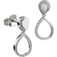 SilberDream Paar Ohrstecker SilberDream weiß Tropfen Ohrringe Zirkonia (Ohrstecker), Damen Ohrstecker Tropfen 925 Sterling Silber, weiß von SilberDream