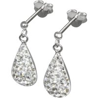 SilberDream Paar Ohrstecker SilberDream weiß Tropfen Ohrringe Zirkonia (Ohrstecker), Damen Ohrstecker Tropfen 925 Sterling Silber, weiß von SilberDream