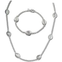 SilberDream Schmuckset SilberDream Collier & Armband Tropfen (Schmuckset, 2-tlg., Schmucksets), Damen Schmucksets aus 925 Sterling Silber, Farbe: silber von SilberDream