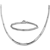 SilberDream Schmuckset SilberDream Line Collier & Armband Damen (Schmuckset, 2-tlg., Schmucksets), Damen Schmucksets aus 925 Sterling Silber, Farbe: silber von SilberDream