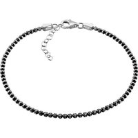 SilberDream Silberarmband SilberDream Armband 18-21cm schwarz (Armband), Damen Armband (Kugeln) ca. 18cm - 21cm, 925 Sterling Silber, Farbe: si von SilberDream