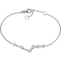 SilberDream Silberarmband SilberDream Armband weiß 925er Silber (Armband), Damen Armband ca. 18,5cm - 21,5cm, 925 Sterling Silber, Farbe: weiß, s von SilberDream