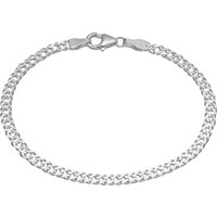 SilberDream Silberarmband SilberDream Armschmuck 18,5cm Armband (Armband), Damen, Herren Armband ca. 18,5cm, 925 Sterling Silber, Farbe: silber von SilberDream