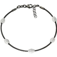 SilberDream Silberarmband SilberDream Armschmuck 19-21cm schwarz (Armband), Damen Armband (Fantasie) ca. 19cm - 21cm, 925 Sterling Silber, Farbe: von SilberDream