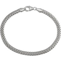 SilberDream Silberarmband SilberDream Armschmuck 19cm silber (Armband), Damen Armband (Geflecht) ca. 19cm, 925 Sterling Silber, Farbe: silber von SilberDream