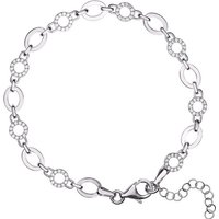 SilberDream Silberarmband SilberDream Damen Armband Zirkonia-Circle (Armband), Damen Armband (Circle) ca. 19cm - 21,5cm, 925 Sterling Silber, Farbe: von SilberDream