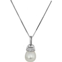 SilberDream Silberkette SilberDream Halskette silber weiß Damen, Halsketten ca. 45cm, 925 Sterling Silber, Farbe: silber, weiß von SilberDream