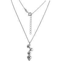 SilberDream Silberkette SilberDream Herzen Halskette 925 Silber, Halsketten (Herzen) ca. 44cm + 3cm, 925 Sterling Silber, Farbe: silber von SilberDream