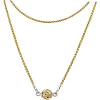 SilberDream Silberkette SilberDream Kugel Halskette silber gold, Halsketten (Kurgel) ca. 46cm, 925 Sterling Silber, vergoldet (Gelbgold von SilberDream