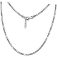 SilberDream Silberkette SilberDream Kugeln Halskette silber, Halsketten (Kugeln) ca. 44cm - 47cm, 925 Sterling Silber, Farbe: silbe von SilberDream