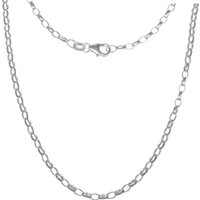 SilberDream Silberkette SilberDream oval Halskette silber Schmuck, Halsketten (oval) ca. 70cm, 925 Sterling Silber, Farbe: silber, Made-I von SilberDream