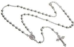 Rosenkranz Alejandro, Rosenkranzkette 925 Silber, Länge wählbar von 49-89cm von Silberketten-Store