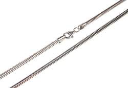 Schlangenkette, achtkant 3mm - 925 Silber, Länge 100cm von Silberketten-Store