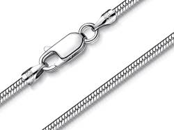 Silberketten Store | Schlangenkette 2mm - 925 Silber | Halskette für Damen | Länge wählbar 38-120cm (38) von Silberketten Store
