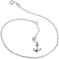 Silberkettenstore Fußkette Fußkette Anker 1,7mm mit Anker - 925 Silber, Länge wählbar von 23-30cm von Silberkettenstore