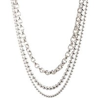 Silberkettenstore Kette mit Anhänger Fashion Line Glamour - 925 Silber, Länge wählbar von 40-100cm von Silberkettenstore