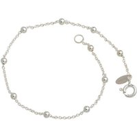 Silberkettenstore Silberarmband Erbskette Armband 1,3mm mit Kugeln - 925 Silber, Länge wählbar von Silberkettenstore