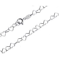 Silberkettenstore Silberarmband Fashion Line Kette Herzen - 925 Silber, Länge wählbar von 38-90cm von Silberkettenstore