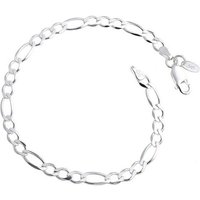 Silberkettenstore Silberarmband Figarokette Armband 4,5mm - 925 Silber, Länge wählbar von 16-25cm von Silberkettenstore