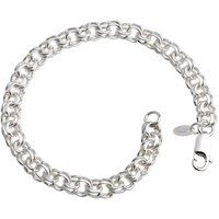 Silberkettenstore Silberarmband Garibaldikette Armband 7mm - 925 Silber, Länge wählbar von 16-25cm von Silberkettenstore