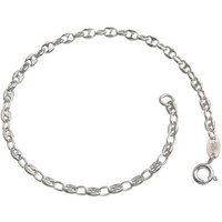 Silberkettenstore Silberarmband Kaffeebohnenkette Armband 3,3mm - 925 Silber, Länge wählbar von Silberkettenstore