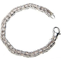 Silberkettenstore Silberarmband Königskette Armband, rund 8mm - 925 Silber, Länge wählbar von 20-26cm von Silberkettenstore