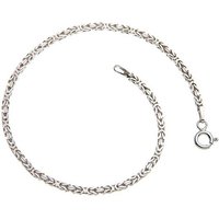 Silberkettenstore Silberarmband Königskette Armband 2mm - 925 Silber, Länge wählbar von 16-25cm von Silberkettenstore