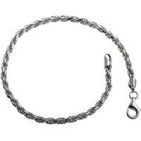 Silberkettenstore Silberarmband Kordelkette Armband 3mm - 925 Silber, Länge wählbar von 16-25cm von Silberkettenstore