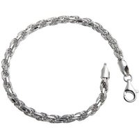 Silberkettenstore Silberarmband Kordelkette Armband 4,5mm - 925 Silber, Länge wählbar von 16-25cm von Silberkettenstore